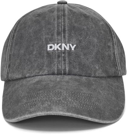 DKNY Damen Debossed Hat Beanie-Mütze, GRAU, Einheitsgröße