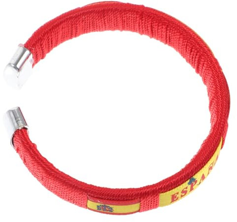 TOKIDNY Fußball Spiel Armband Gurtband Mit Flaggendesign Für Spanische Partys Sportwettkämpfe Und Anlässe Unisex-armband Aus Robustem Material Leicht Kombinierbar