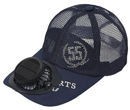 Sombrero para mujer con ventilador integrado para actividades al aire libre, comodidad durante todo el año, diseño ligero y transpirable, perfecto para el tiempo libre gorra con visera para hombre