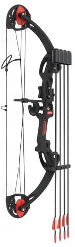 Compoundbogen und Pfeil-Set, Compoundbogenset, Jugend Compound Bogen Einstellbare Zuggewicht und Zuglänge Sportbogen, für Bogenschießen Zielübungen, Sportwettbewerb Praxis usw