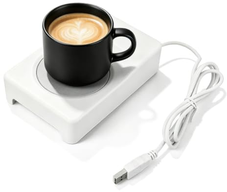 Coffee Warmer, Beverage Cooler USB Powered Cup Cooler and Warmer for Coffee Beverage Tea Milk Water Beer Cooling Warming for Office Travel Home Car 10°C to 45°C