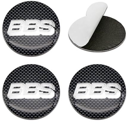 REWIASF 4 Stück Auto Nabendeckel Aufkleber für BBS 70mm, Radnabenabdeckung Aufkleber Logo BBS Felgencenter-Caps Aufkleber