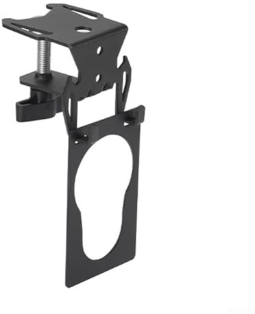 Feeshoppher Camping Gas Cartridge Holder Iron Hanging Hook with Integrated Bottle Opener and Space Saving Design for Under Table Use Fits Up to 2.5cm Thickness Spiral Locking Mechanism f(hook + board)