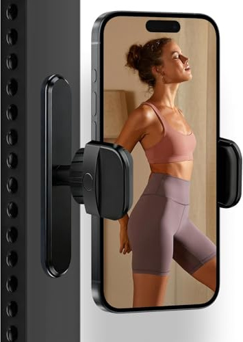 Support Telephone Aimanté pour Salle de Sport, Porte Téléphone Magnétique