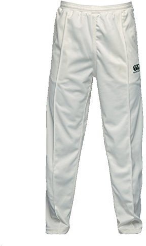 Canterbury Mens Cricket Pants - Elasticated Waistband, Side Pockets - Cream, Size S