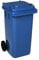 Jestic Cubo de Basura 120L con Ruedas de Goma Silenciosas para Recogida Diferenciada, Reciclaje Interior/Exterior EN840 (Azul, 120L)