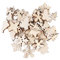 LUOEM Holz Christbaumschmuck Anhänger Weihnachtsbaum Schneemann Schneeflocke Stern Geschenkanhänger Holz Weihnachtsdekoration 50 Stücke