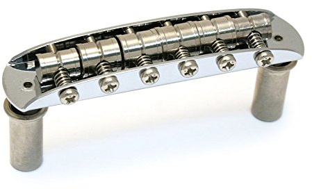 Allparts SB-0223-010 Chrombrücke für Mustang Jaguar/Jazzmaster Gitarre