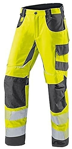 KÜBLER REFLECTIQ Warnschutz-Sommerhose PSA 2 | Warngelb/Anthrazit | Größe 114 (Lang)