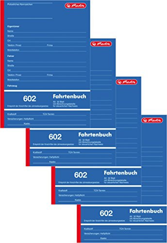 Herlitz 840637 Fahrtenbuch 602, A5 hoch, 32 Blatt (4)