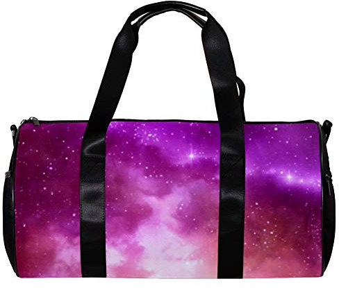 Wasserdichte Sporttasche mit Galaxie-Motiv, Reisetasche, Wochenendtasche, 45 x 22,9 x 22,9 cm