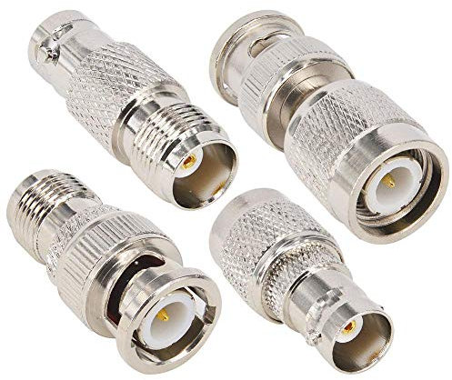 YILIANDUO 4 Typ Set BNC auf TNC Stecker auf Buchse RF Koaxial Koaxial Adapter für Wireless LAN Geräte Koaxialkabel Wi-Fi Radios Externe Antenne