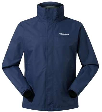 Berghaus Herren RG Alpha 2.0 Wasserdichte Shell Jacke, extra atmungsaktiver, strapazierfähiger, leichter Mantel, Blau, XL