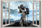 Wandtattoo 3d Fenster Aufkleber Wandaufkleber Kunst Wandbild Stormtrooper
