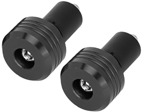 VOBOR Embouts de Guidon de Moto, 22mm Bouchon Guidon Moto Moto Embouts De Guidon Universels(Noir)