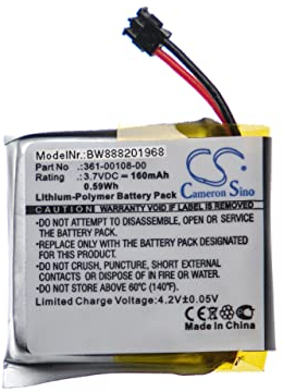 vhbw Batterie Compatible avec Garmin Vivoactive 3, 3 Music smartwatch Montre connectée Bracelet Fitness (160mAh, 3,7V, Li-polymère)
