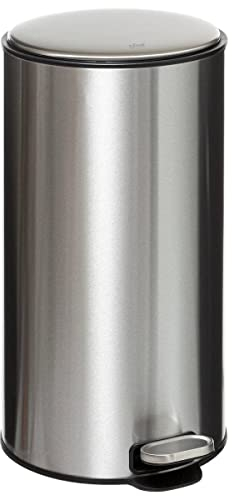 Poubelle de Cuisine métal Delta 30L Argente Five