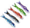 Hsthe Sea 5 Stück Japanischer Karpfen Windsack Bunte Bronzing Streamer Fischflagge Drachen Koinobori Hängendes Dekor für Japanische Sushi Bar Izakaya (60cm, 23,6 Zoll)