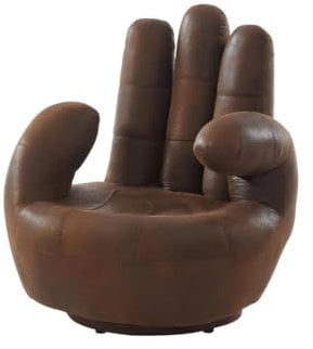 Vente-unique-Fingersessel drehbar - Microfaser - Vintage Look - Catchy