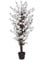 Leaf Design UK Realistic Artificial Flower Plant Tree, Twist White, 120cm