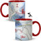 Tazze Coppia. Regalo Fidanzata. Regali per Matrimonio Originali. Tazza Latte. Tazze Colazione. Ceramica. 330 ml.