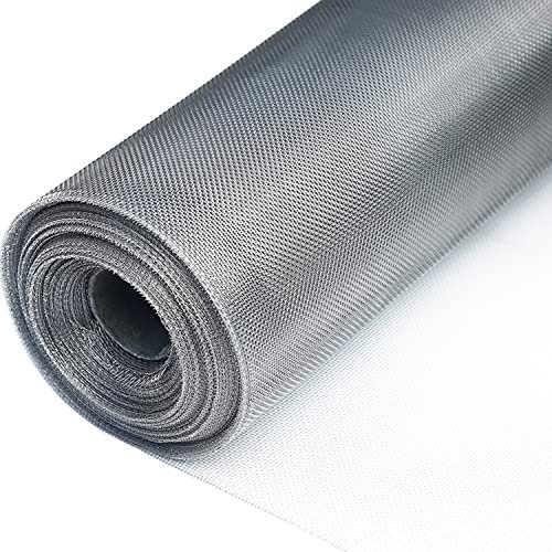 WUZMING Woven Wire 16 Mesh, 304 Stainless Steel Wire Mesh, Window Screen Mesh Anti Mosquito For Vent, Security, Windows, Door, Filter (Color : Silver, Size : 0.9x10m)