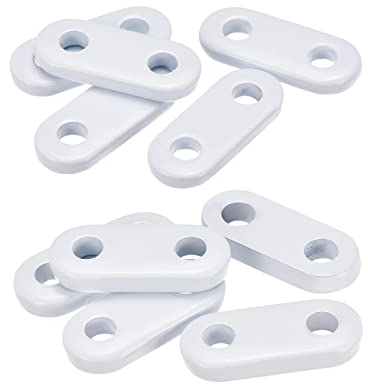 sourcing map White Curtain Weights Iron Heavy Pendant for Home Bedroom Curtains Tablecloth Flags (Set of 2 Sizes, 15g 8pcs, 20g 8pcs)