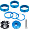 Fahrrad Headset Spacer Vorbau Spacer 1/8 Zoll 6Stk Fahrrad Abstandshalter Aluminiumlegierung Fahrradschaft Gewindelose für die meisten Fahrräder Schwarz