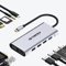 11 in 1 USB C hub adapter, Type C laptop docking station with Ethernet, 4x USB 3.0, 2* USB-C power supply, 4K HDMI, audio mic port, SD/TF card reader for MacBook Pro Air and others…