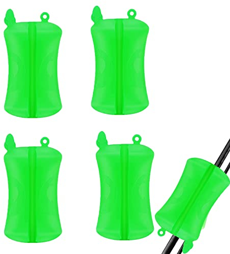 4 Stück Angelrute Krawattenhalter Angelrute Schutz Befestigung Gummi,Portable Fishing Rod Fixed Ball, Rubber Fishing Pole Clip Silicone Fishing Rod Beam, Wiederverwendbare Rutenhalter Angelwerkzeug