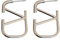Hanaoops Ohrringe Gold Damen Quadrate Ohrringe Hypoallergen Damen Ohrringe Silber Geometrischer Buchstabe Modeschmuck für Frauen und Mädchen (Silber)