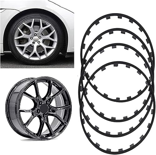 Felgenschutzring 16-20Zoll Kratzfest Auto Felgen Schutzring für Alle Automodelle Felgenringe Kratzfeste Reifenradnabe Autoreifenschutz Dekoration Styling Zubehör,003,18in