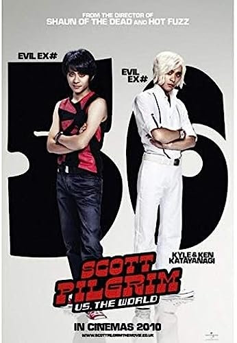 Poster Scott Pilgrim Vs. The World Vintage Filmplakat, Wandkunst, Bilder, Leinwand, Malerei, Poster Und Drucke, Wanddekoration 50X70Cm Kein Rahmen