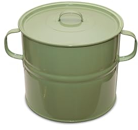 GARDEN TOOL BROTHERS Topf Komposter 15 Liter mit Deckel Feuerverzinkt Sage