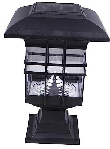 UKCOCO 2 1 2 in 1 Stigma Light Ground Plug Light Solarkappenlicht Solar Post Lampe Gartenleuchten Im Freien Solarleuchte Für Den Garten Solar-pfahllicht Draussen Landschaftslichter