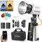 Godox ML60IIBi ML60II-Bi 70W Bi-Color Handheld LED Video Light, 2800K-6500K Bi-Color LED Light, 22500Lux CRI 96+ TLCI 97+,11 FX Effects,APP Control, with AK-B01 Battery Base, NP970 Lithium Battery