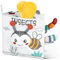 HOTUT Babybuch Baby Stoffbuch, Stoffbücher für Babys mit Tier Motiven,Fühlbuch Knisterbuch Black & White,Buch Spielzeug 0 Monate -Biene