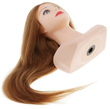Harilla Professionelle Haarstyling Puppe für Salontraining, 27 Zoll, Echthaar