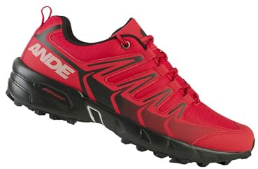 Ande New Tour Evo, Scarpe da Trekking Unisex-Adulto, Rosso Nero, 42 EU