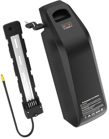 Yasco 1-3 Days Delivery 52V Electric Bike Battery with Charger, Ebike Battery 25ah Big Capacity Lithium Battery 21700 Cells Batttery, 40A BMS Protection (52V 25Ah for 50-1600W Motor)