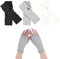 MOAZIFI 3 Paar Halb Fingerlose Handschuhe, Pulswärmer Damen, Handstulpen, Unisex Winter Strickhandschuhe Ohne Finger