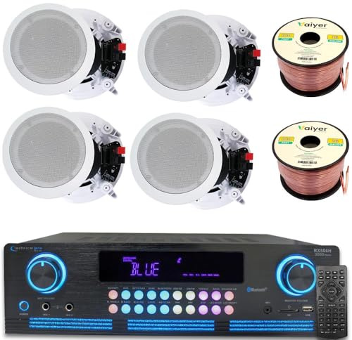 Technical Pro Home Theater Sound System Kit, 2000 Watt Bluetooth Verstärker