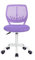 FurnitureR Schreibtischstuhl, Studiendrehstuhl ohne Armlehnen, höhenverstellbarer Bürostuhl, Arbeitsstuhl für Home Office, Schlafzimmer, Arbeitszimmer, Lila