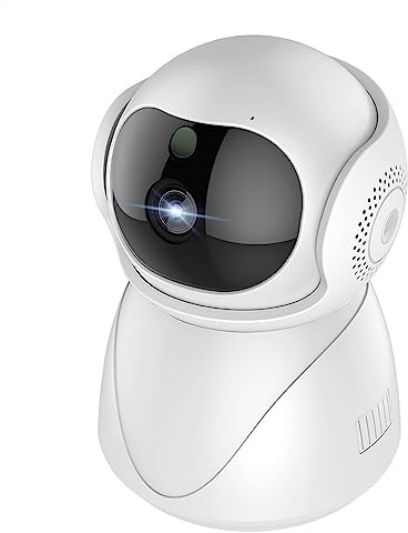 Cámara de Seguridad, Monitor de bebé 2K Mini cámara Tuya protección de seguridad inteligente cámaras for mascotas 2,4G 5G cámara de videovigilancia de seguimiento automático para Seguridad del Hogar e