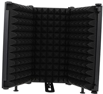 DRESSOOS Mic Pops Filter Shield Microphone Isolation Shield Noise Cancelling Cage Equipment