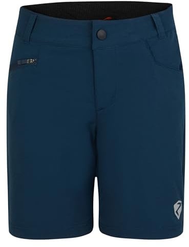 Ziener Kinder NADO X-Function Fahrrad-Shorts mit Innenhose - Mountainbike/Outdoor/Freizeit - atmungsaktiv,schnelltrocknend,gepolstert, hale Navy, 140
