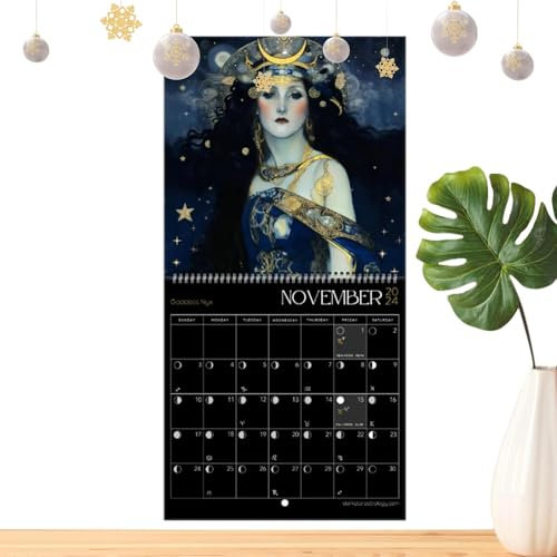 Wandkalender 2024, Mondkalender 2024 | Astrologie Kalender mit
