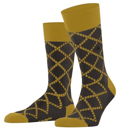 Burlington Herren Socken Ferry Road M So Wolle gemustert 1 Paar, Braun Dark Brown 5235, 40-46