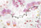 Papier Peint Panoramique Paysage Tapisserie Murale 3D Nouveau Fond Mural Chinois De Fleurs Roses Fraîches De Papillon Et D'Orchidée 350cmx245cm Salon Chambre Adulte Enfant Zen Poster Geant Mural