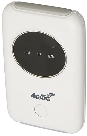 KIMISS Hotspot WiFi Mobile 4G LTE Router Portatile con Batteria da 3200 MAh - Router 4G Supporta 10 Utenti | Home, Viaggio e Affari Ideali | Adatto,